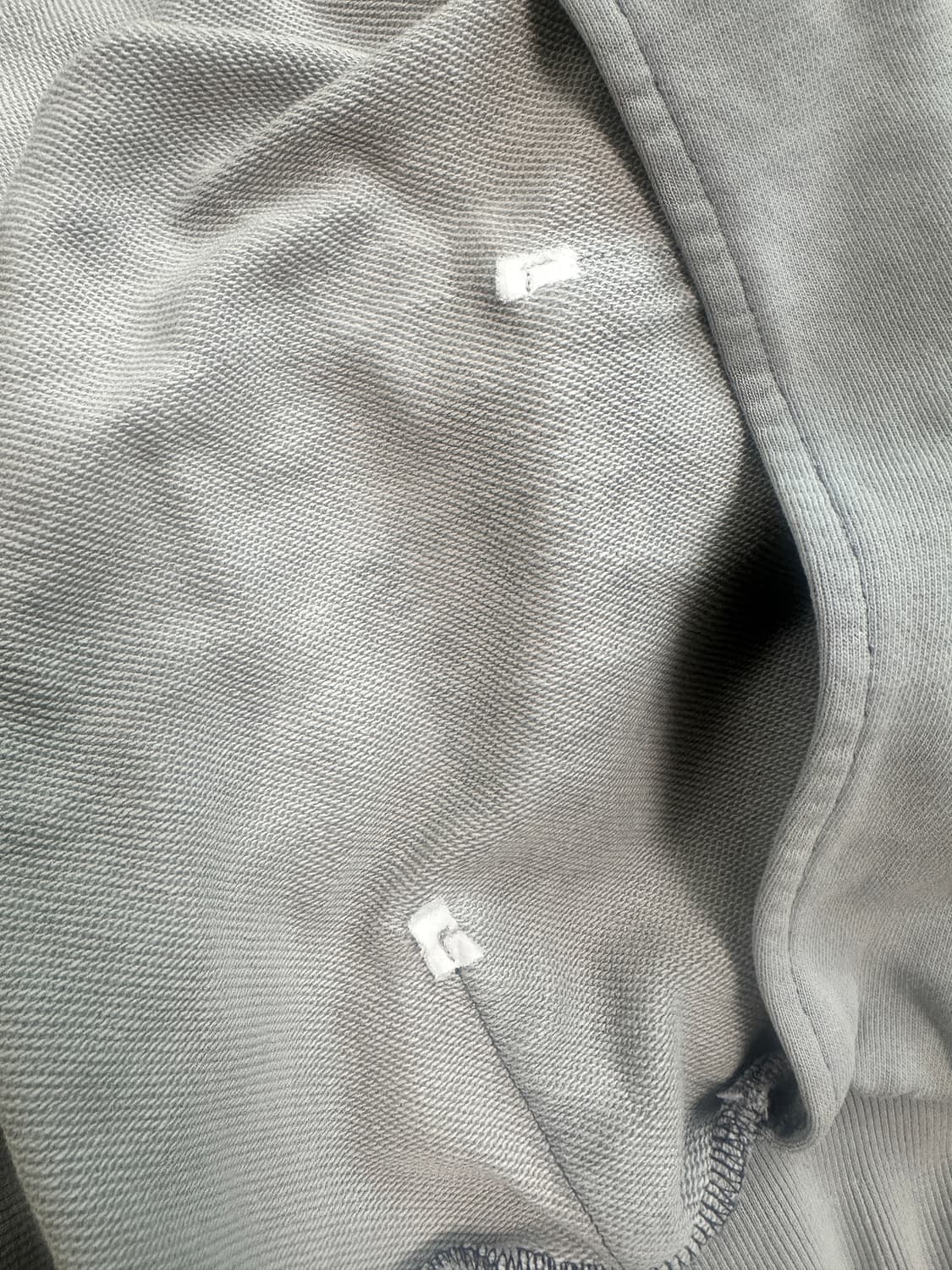 [3] 폴리테루 하드 워시드 집후디 라이트그레이 상품이미지7