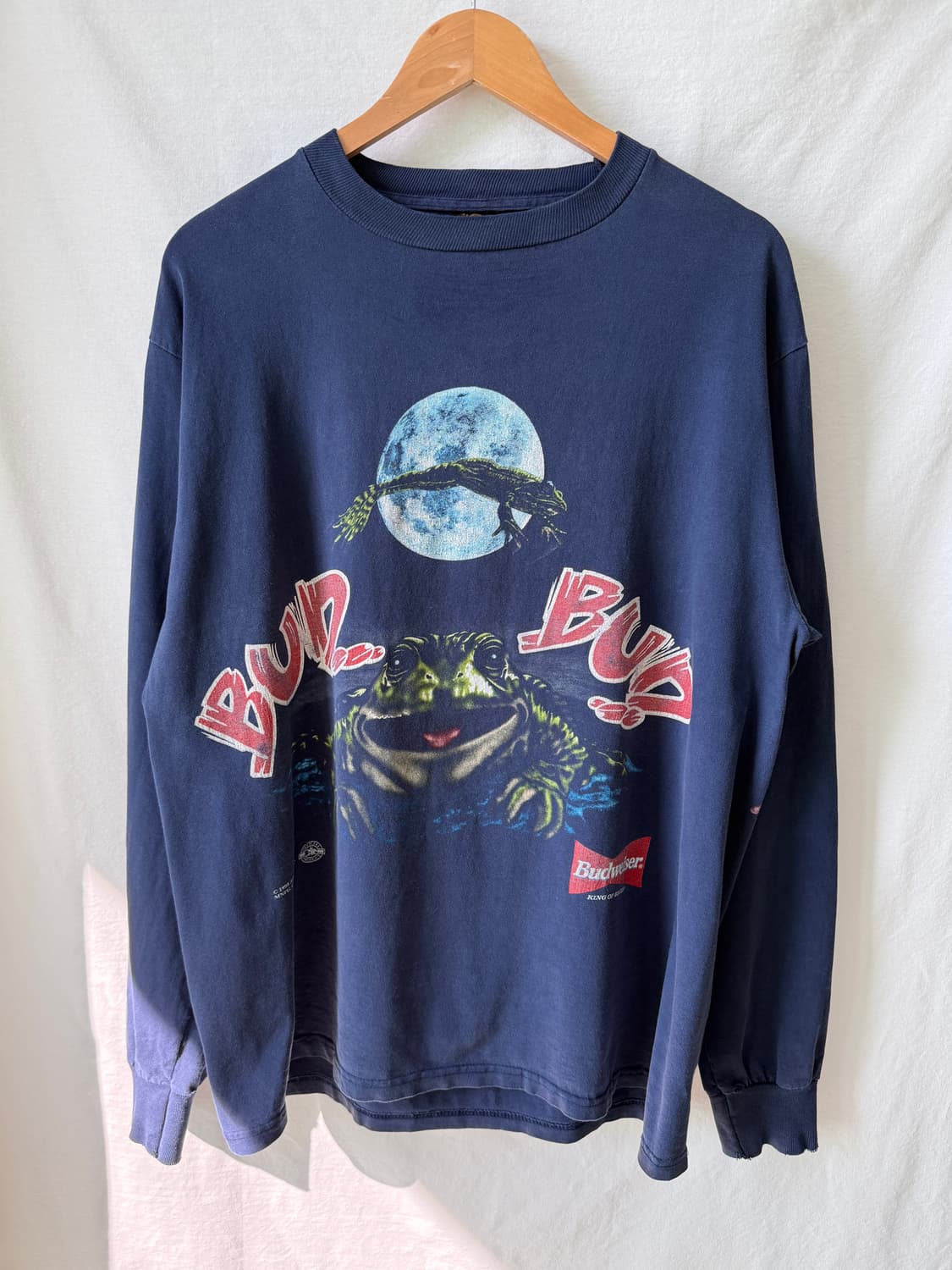 버드와이저 90s 프로그 빈티지 롱슬리브 티셔츠 상품이미지1