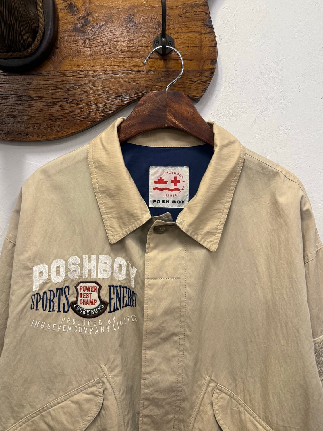 L) POSHBOY Cotton-Nylon Sports Jacket 상품이미지2