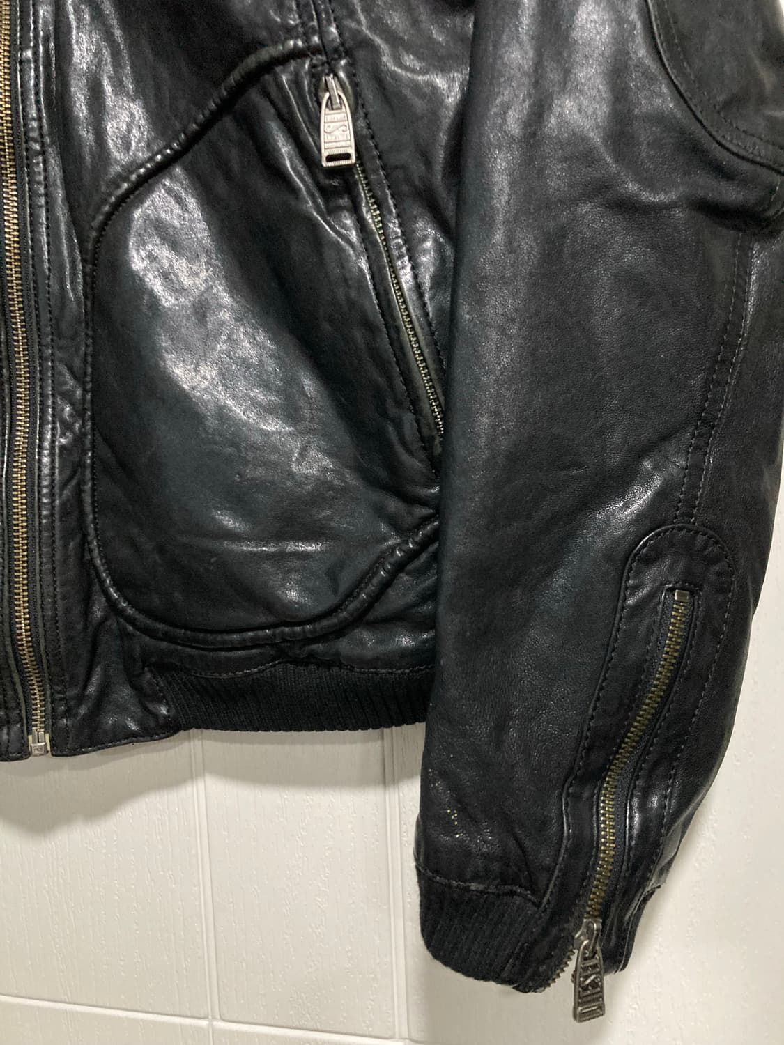 디젤 바이커 가죽 자켓 상품이미지7