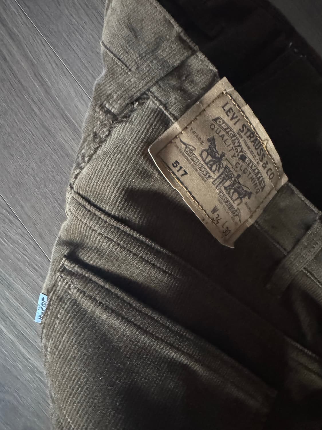 [34x30]리바이스 517 90s made in usa 브라운 상품이미지5