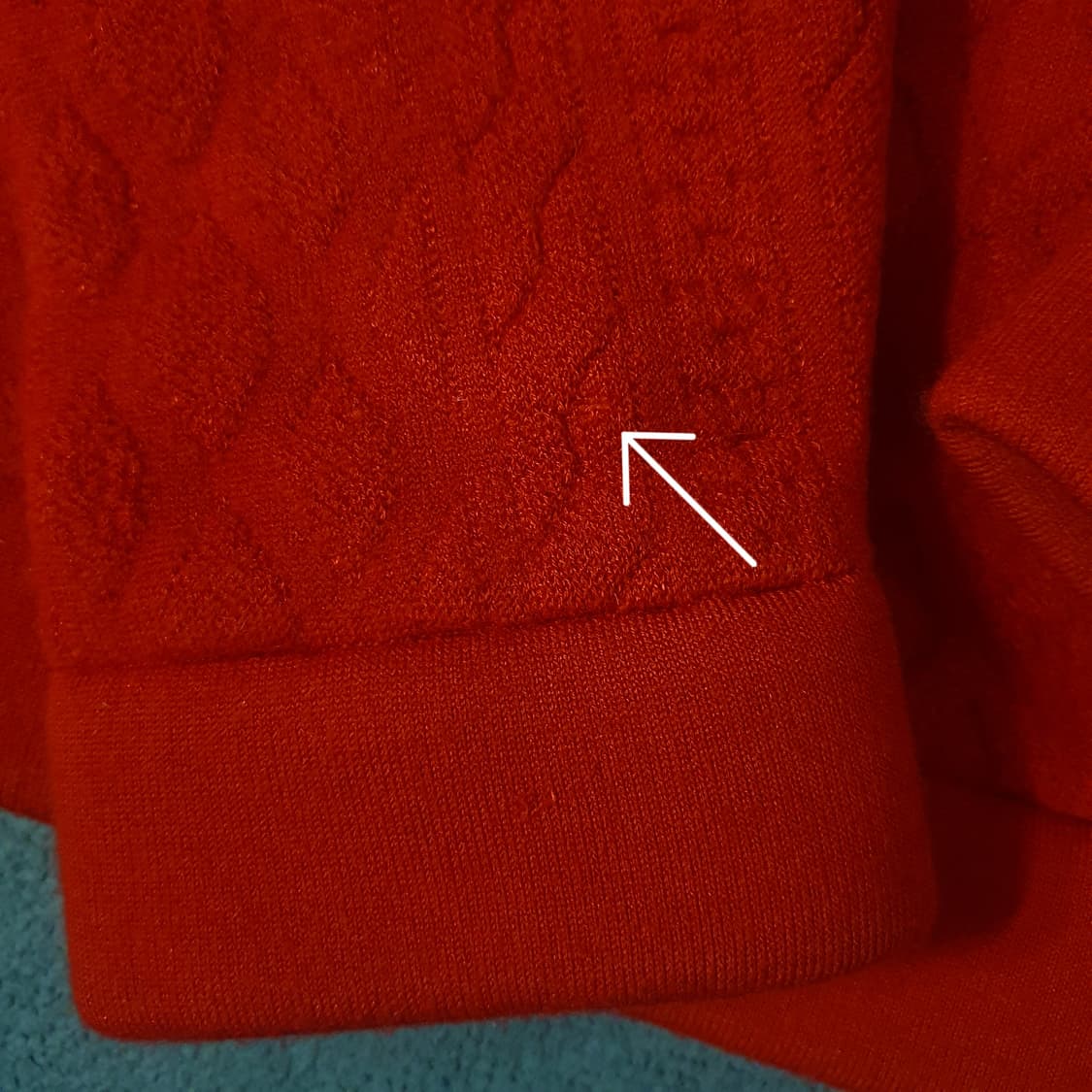 버버리 프로섬 오버핏 케이블 니트 스웨터 M 레드 상품이미지5