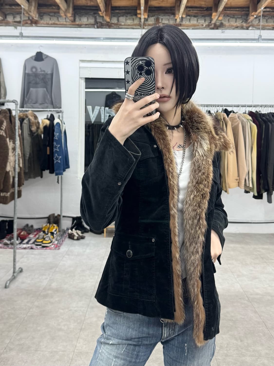 Michel Klein 퍼 자켓 상품이미지9