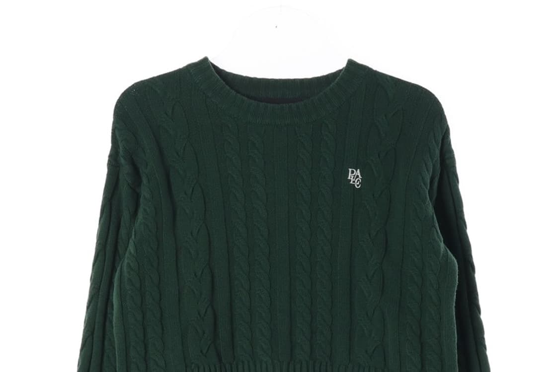 PLAC 케이블 크롭 니트 상품이미지3