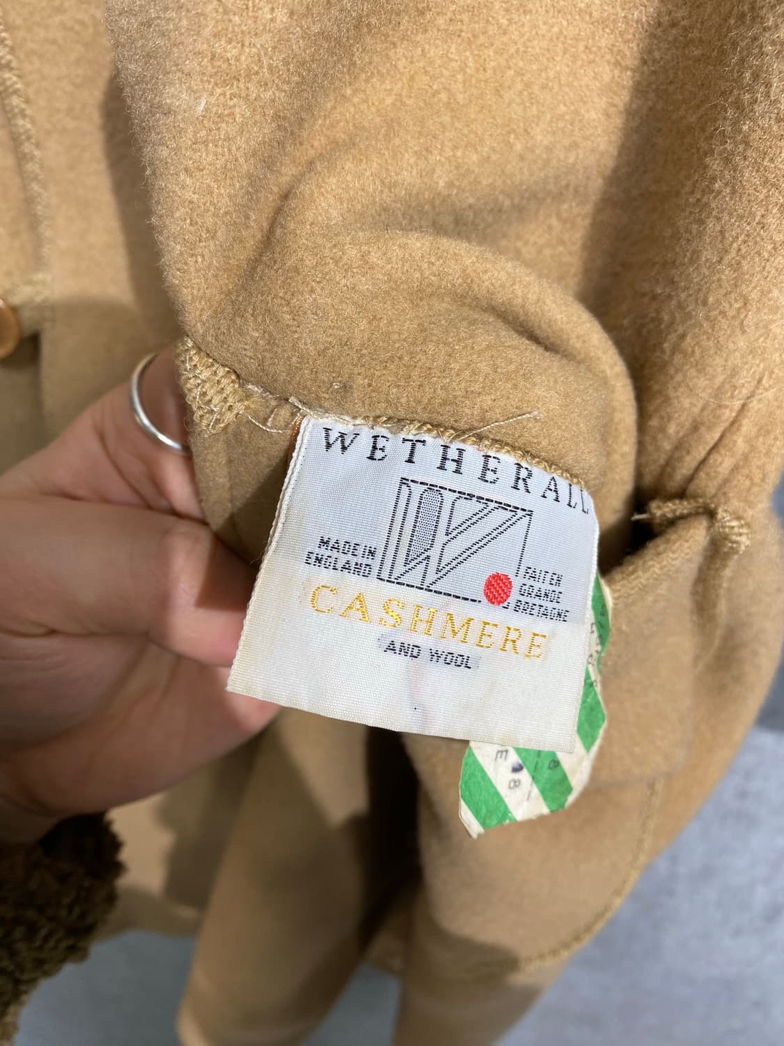 [34] 90s Weatherall 잉글랜드 메이드 캐시미어 코트 상품이미지5