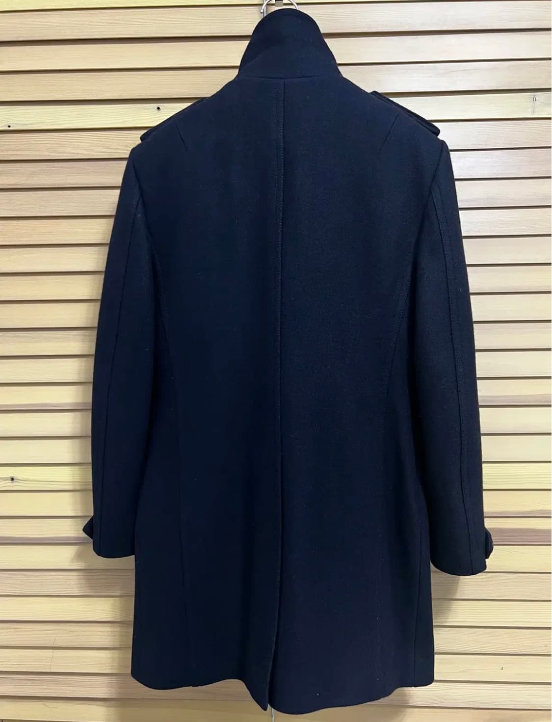 솔리드옴므 남성 블랙 울코트 하프코트 상품이미지5