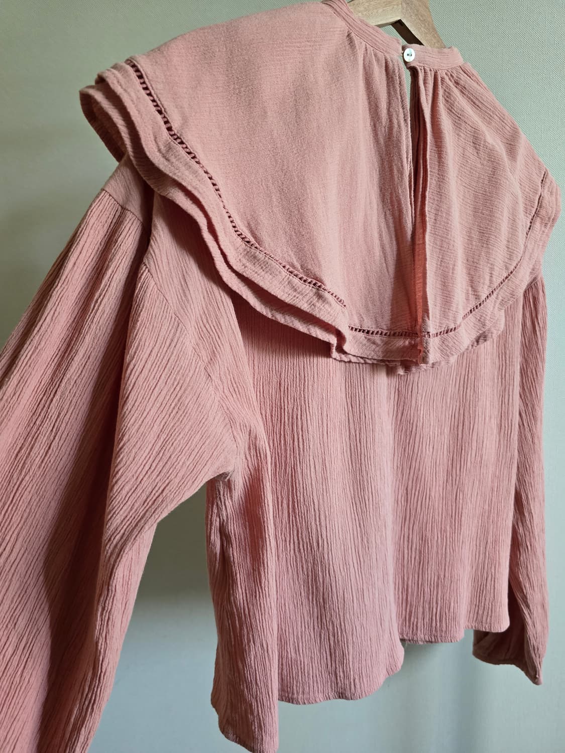 ungrid 빅카라 이중 러플 블라우스 상품이미지7