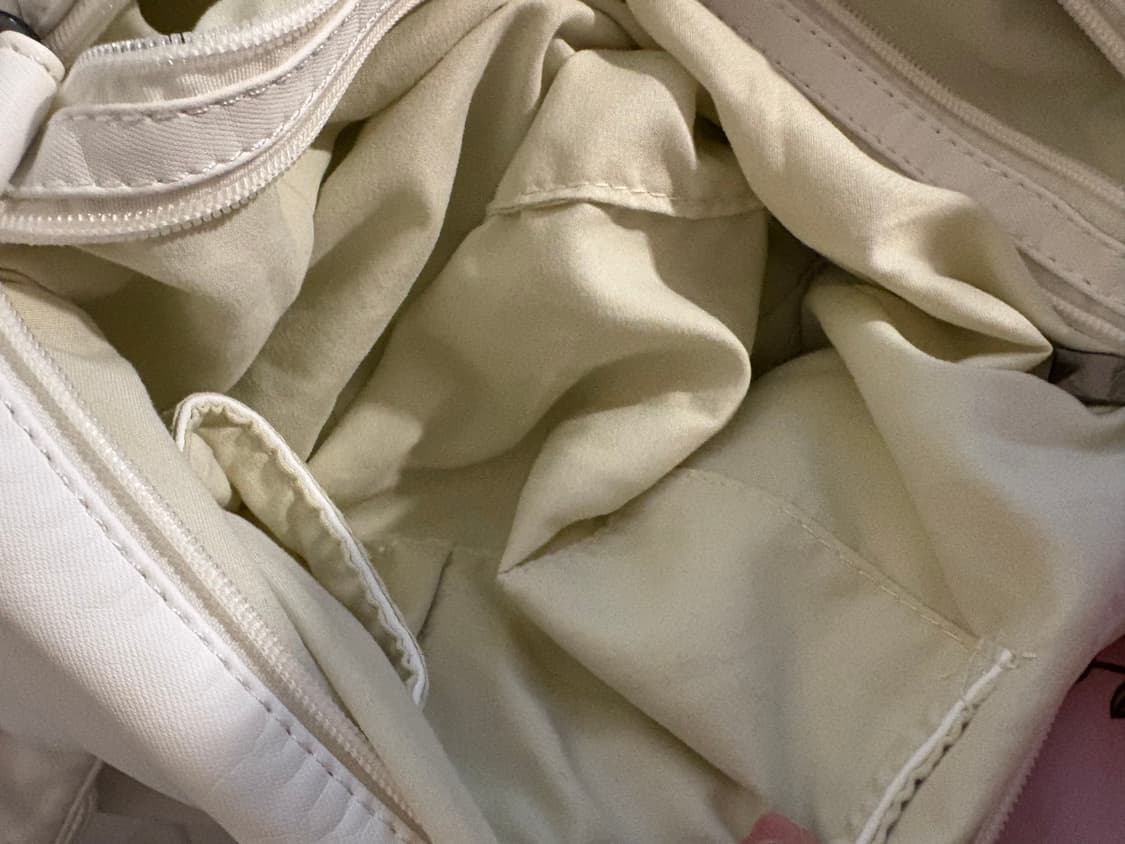 White eyelet pocket bag vintage 상품이미지3