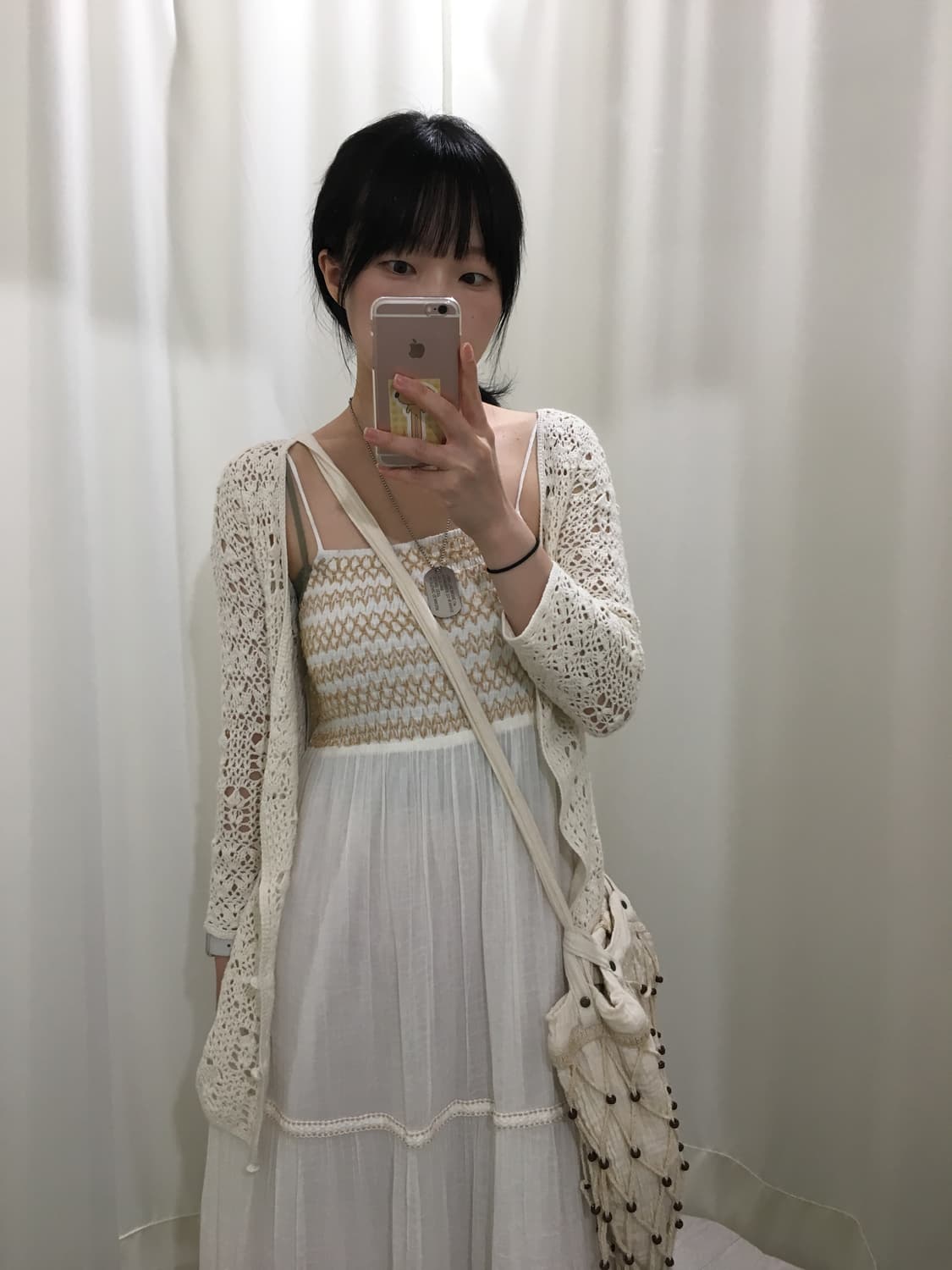 히피 모리 하구미 자수 캉캉 끈원피스 상품이미지4