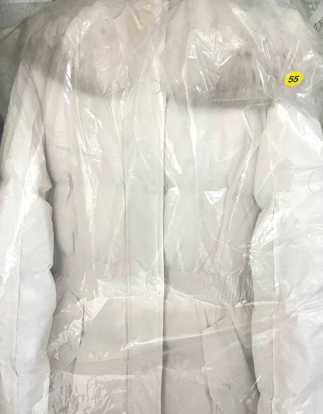 [새상품] 에고이스트 사가 폭스퍼 벨티드 구스다운 아이보리 상품이미지3