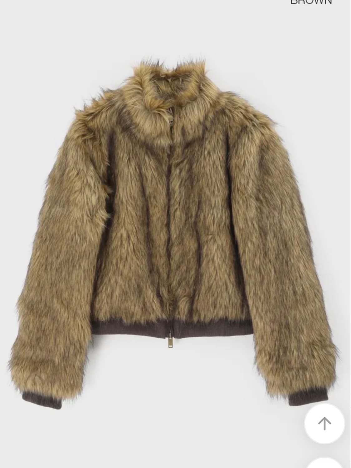 새거급처)블랙업 라뷰 투톤 하이넥 퍼자켓 퍼 점퍼 보헤미안서울 미스치프 상품이미지4