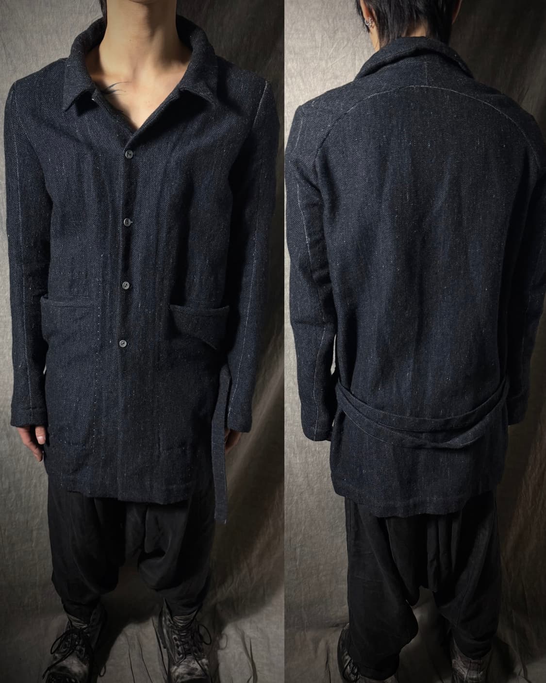 Taichi Murakami Hand-Sewn Belted Coat 상품이미지1
