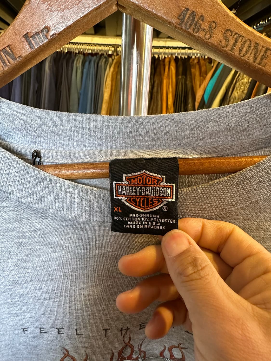 90s 할리데이비슨 프린팅 롱슬리브 티셔츠 made in usa 상품이미지10