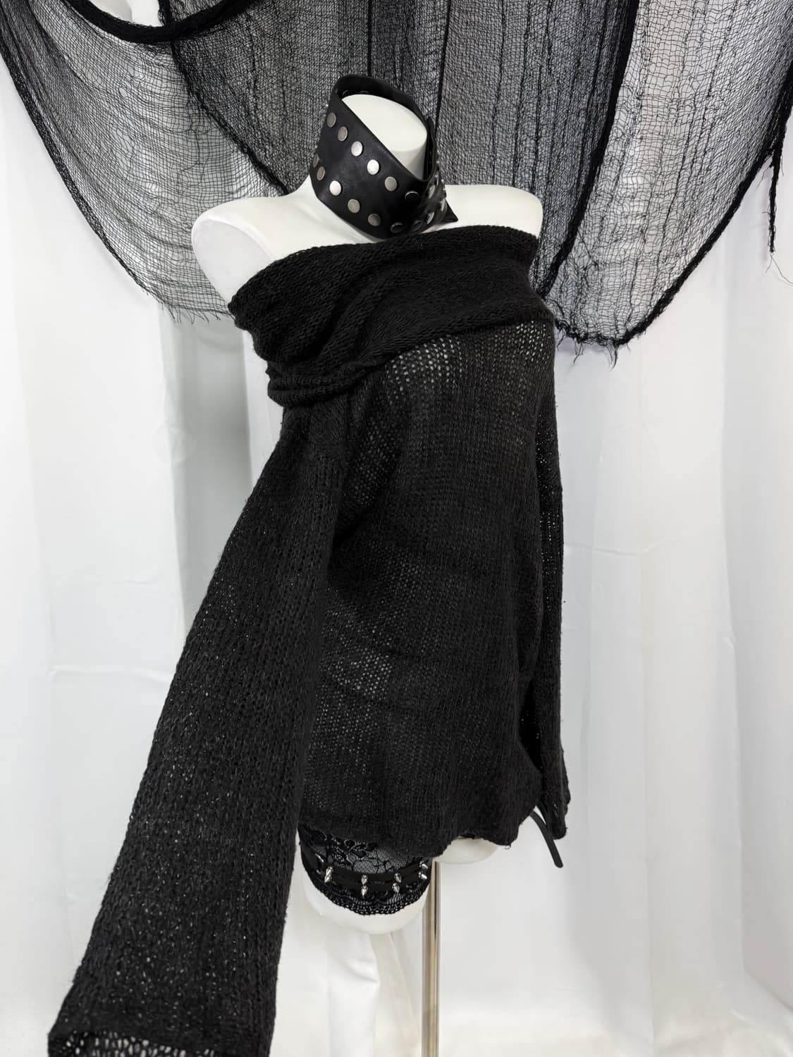 off shoulder knit 상품이미지1