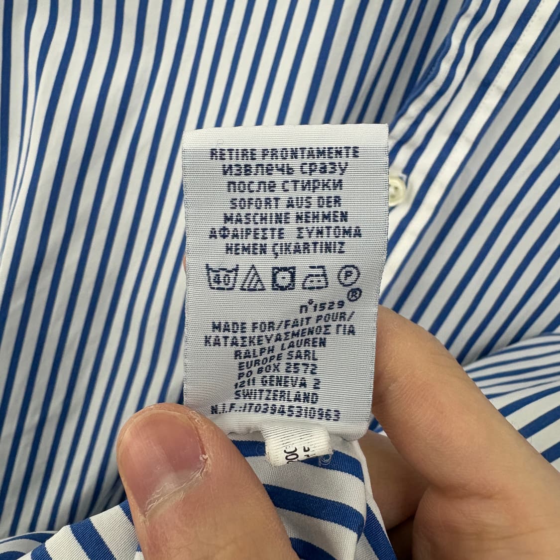 폴로 랄프로렌 스트라이프 셔츠 남m 상품이미지6