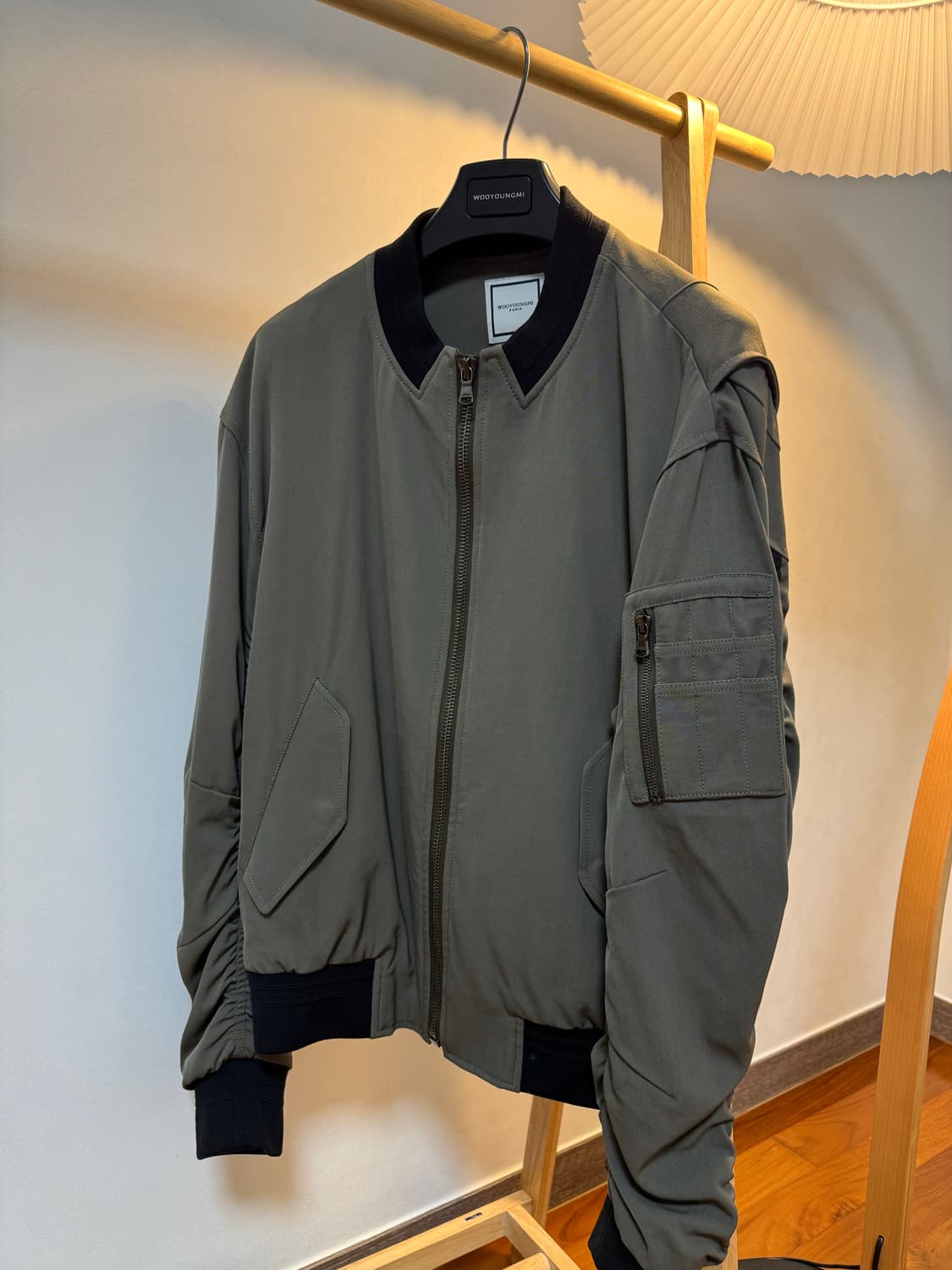 우영미 카키 셔링 ma-1(항공점퍼) 48size 상품이미지1
