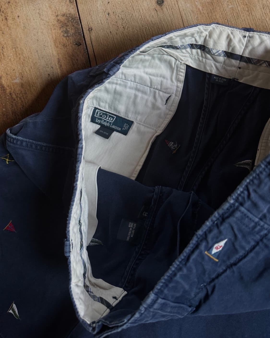 00s 폴로 랄프 로렌 노티컬 플래그 엠브로이더리 치노 쇼츠 상품이미지4