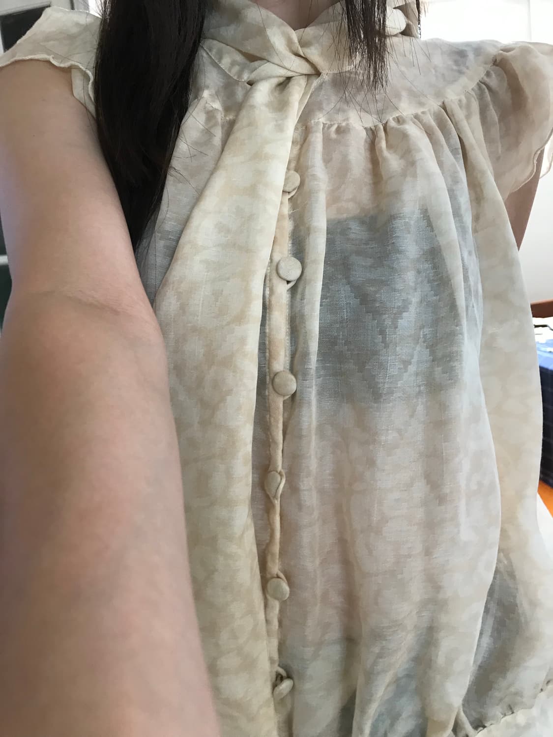 vintage ribbon blouse 상품이미지2