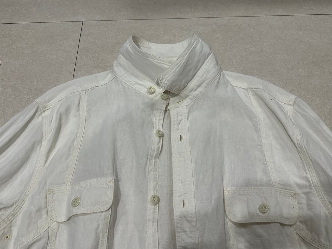 [XXL] 페로우즈 770ws 샴브레이 셔츠 화이트 상품이미지3