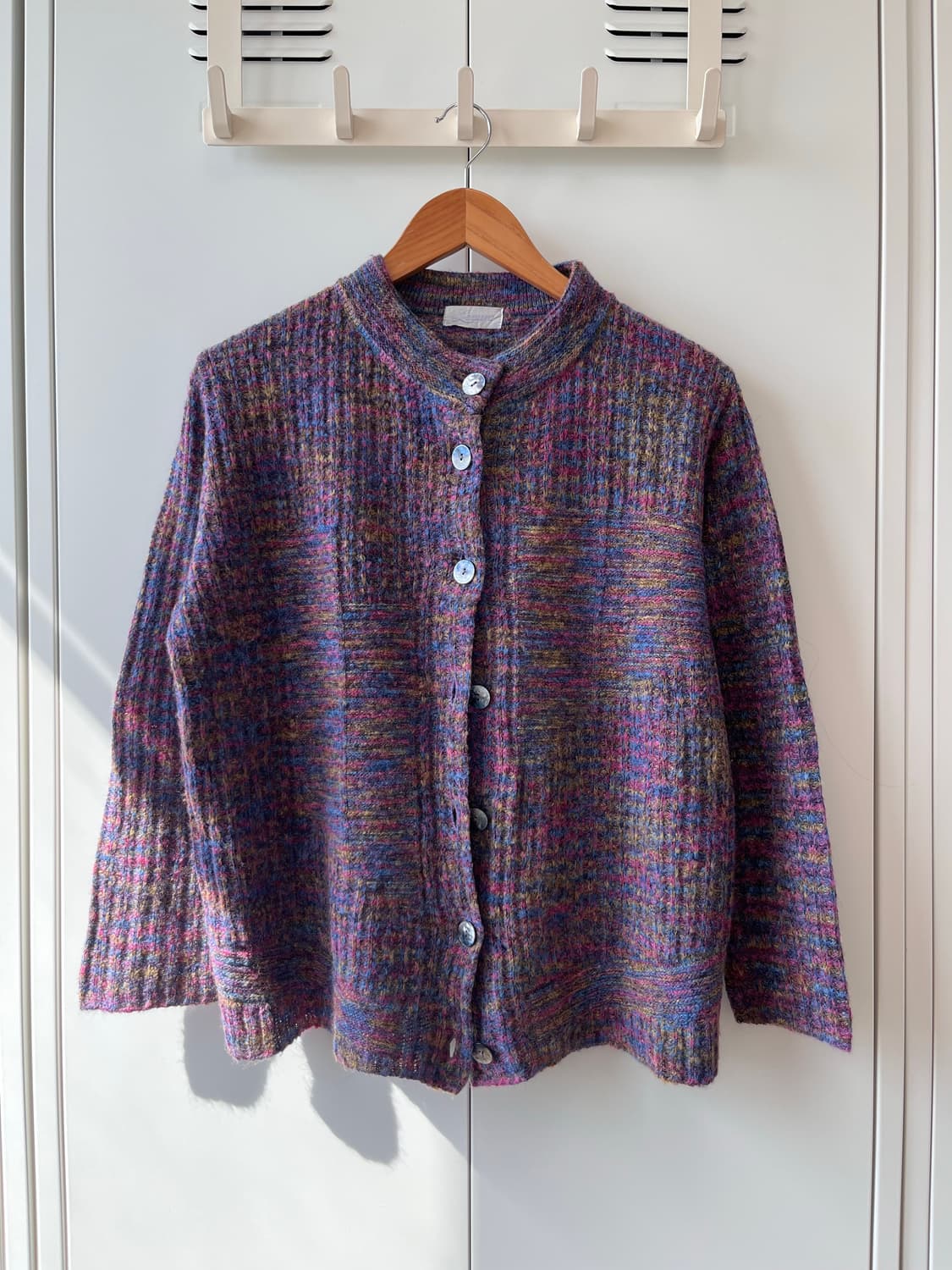 Leaure 무지개 니트 가디건 미사깔 임수정 상품이미지7