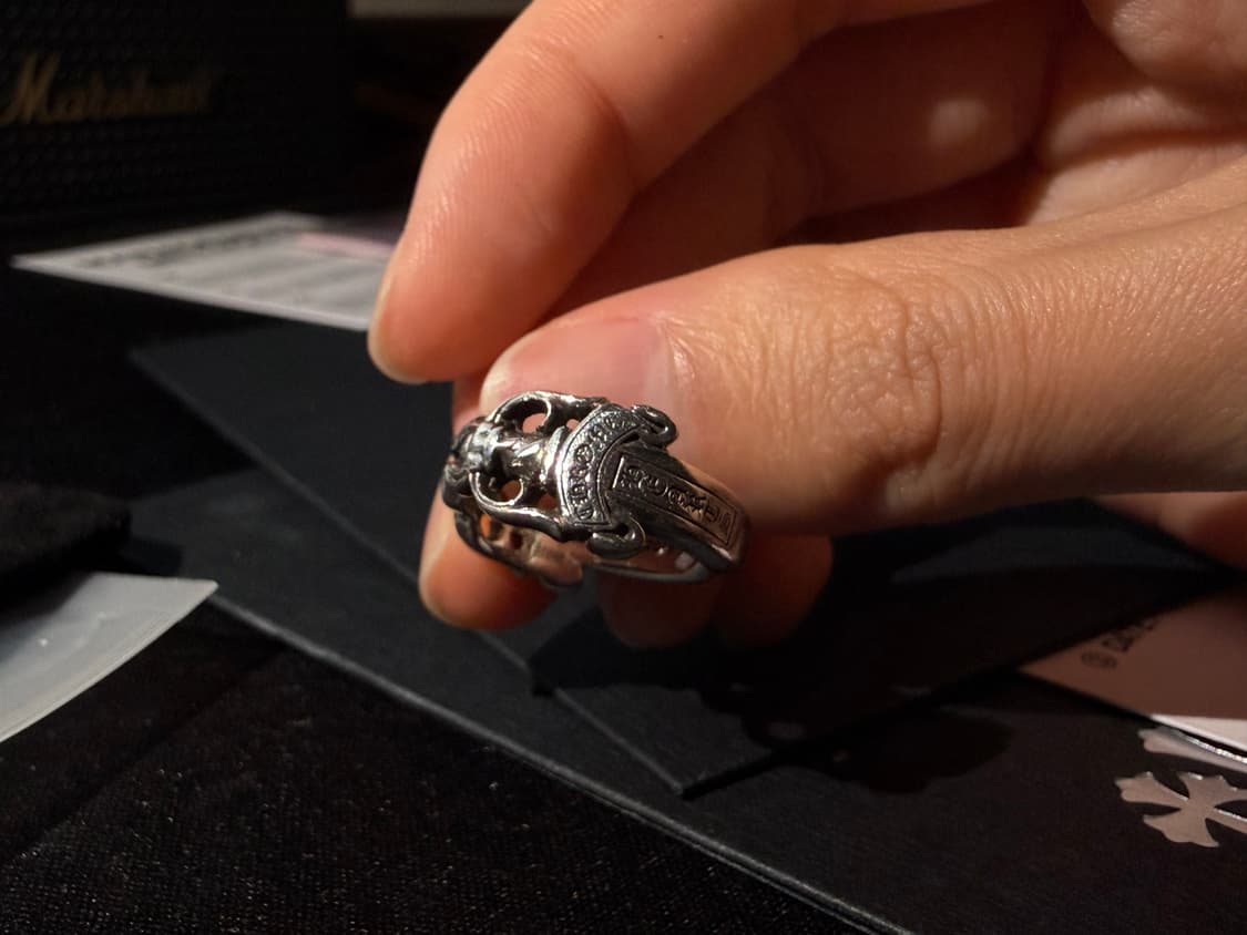 크롬하츠 실버 더블대거 오픈링 반지 상품이미지4