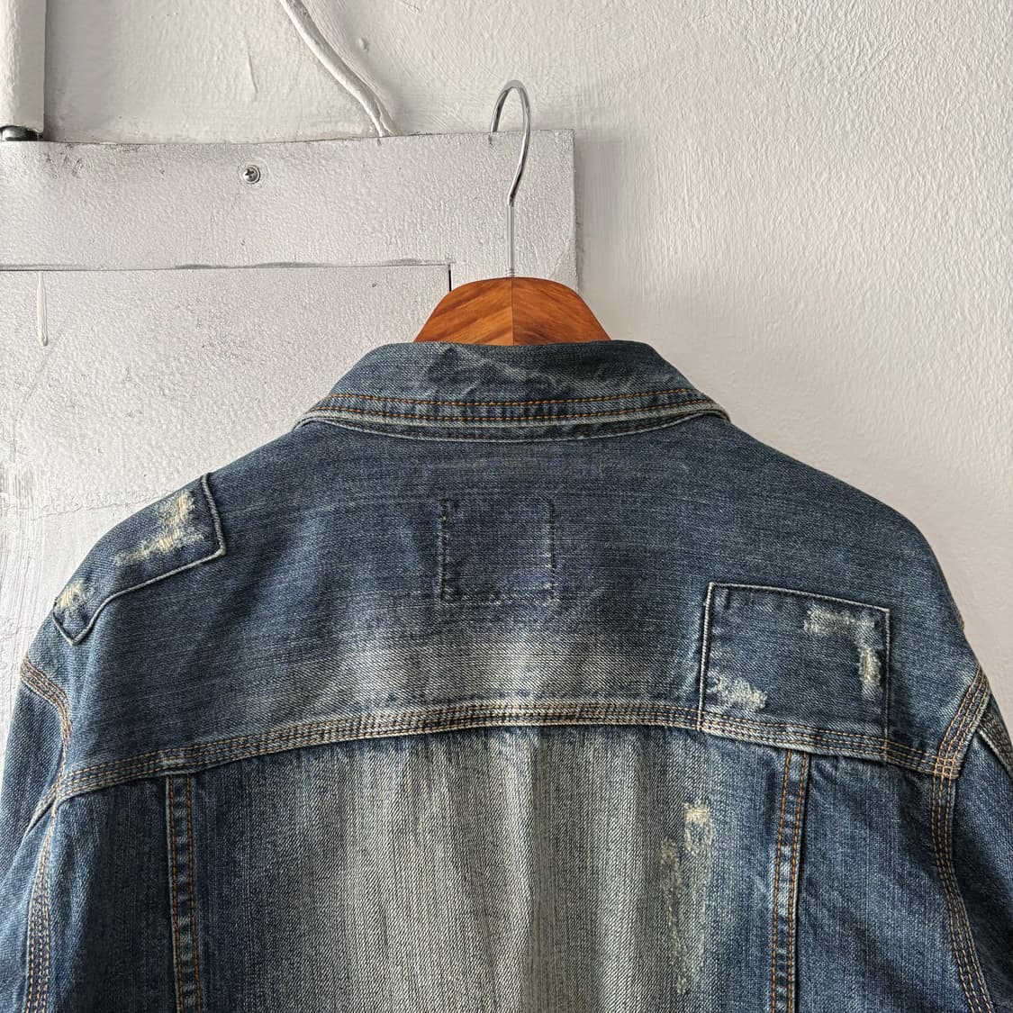 빈티지 워싱 & 디스트레스 데님 자켓 상품이미지9