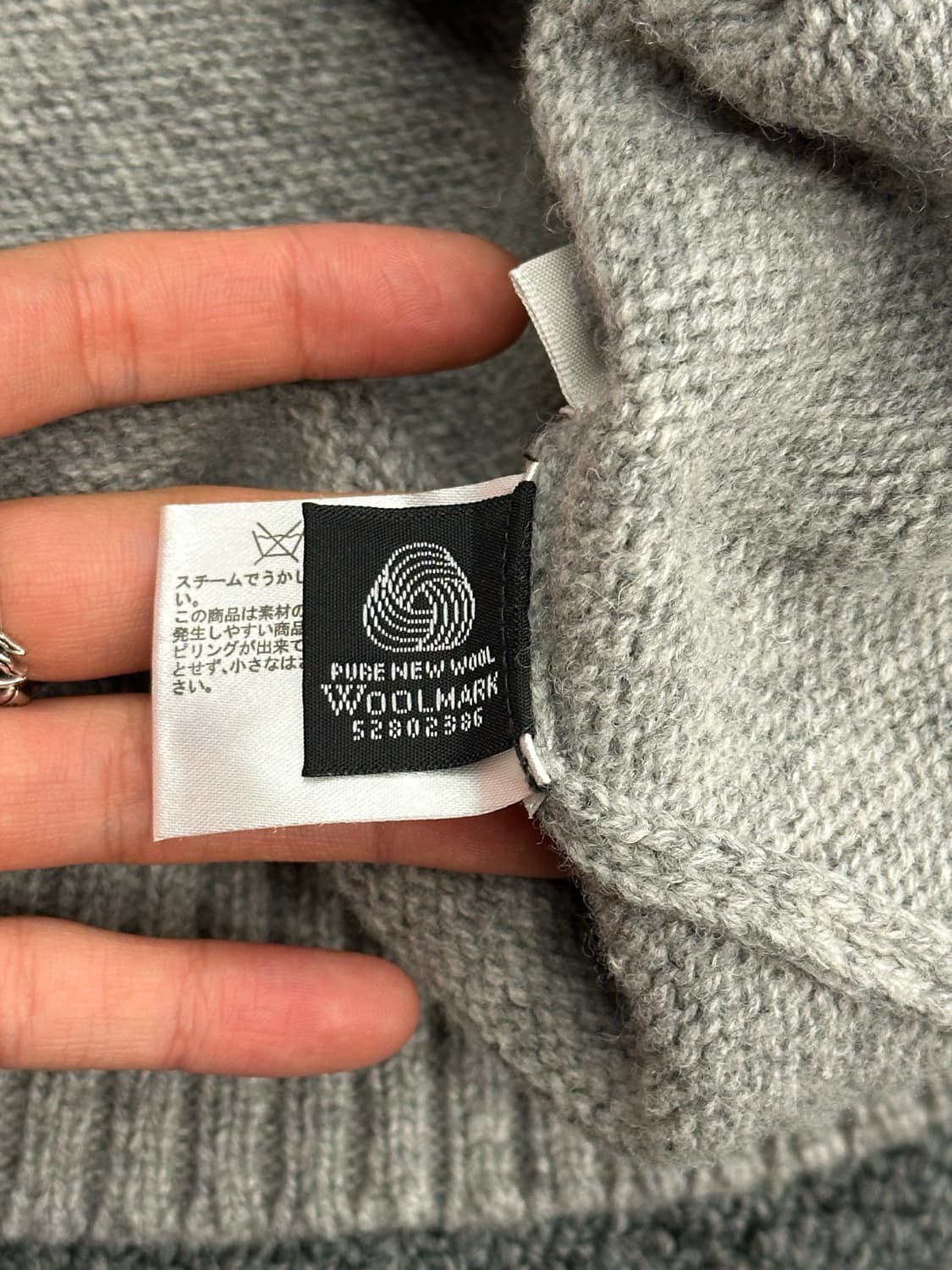 M)빈티지 노르딕 울 하프집 스웨터 상품이미지7