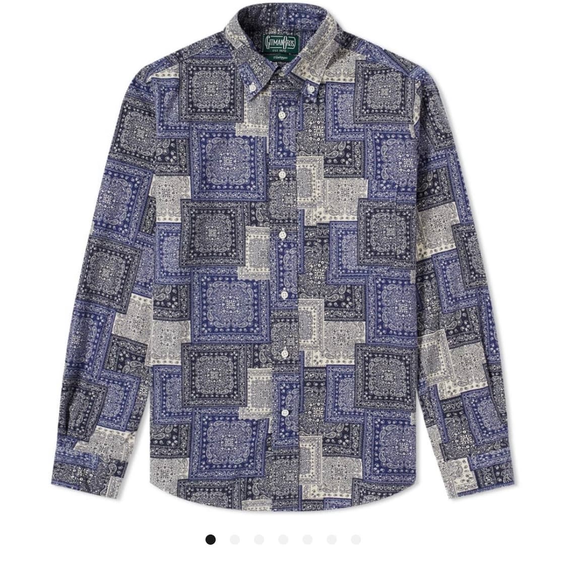 짓먼 빈티지 페이즐리 블루스 셔츠 상품이미지2