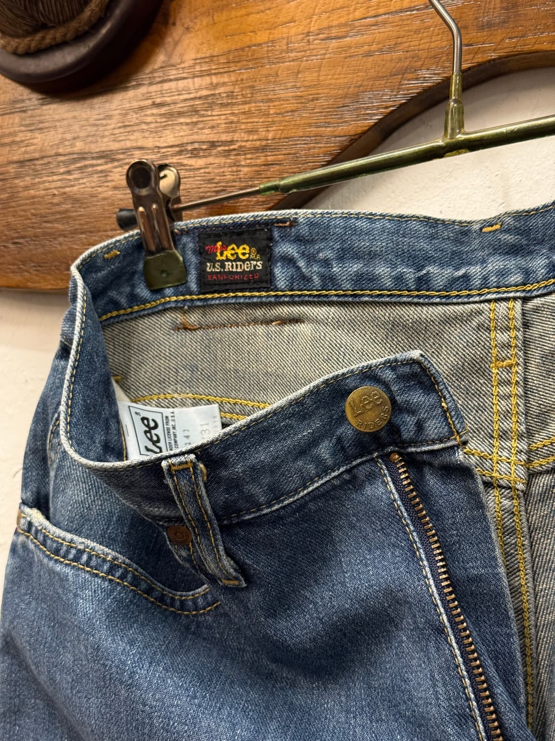 Japan Lee U.S. Riders Straight Denim Pan 상품이미지6