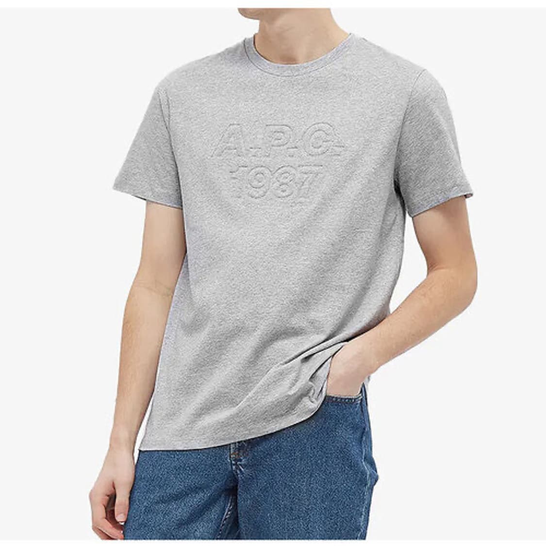 아페쎄 a.p.c / 레이즈로고 반팔티셔츠 그레이 / L 상품이미지9