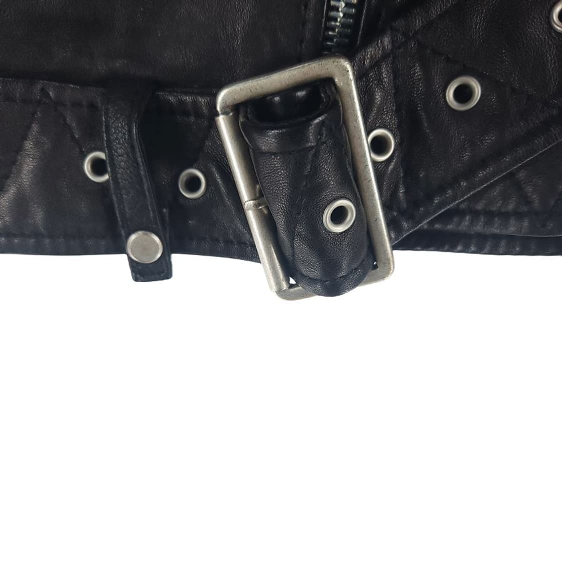 [여2]마쥬 블랙 양가죽 라이더 자켓[Y62-207] 상품이미지5