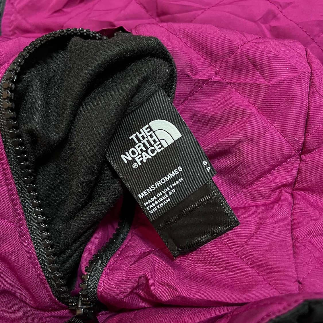 [정품] 노스페이스 블랙/자주 리버시블 누빔 블루종[ S ] 상품이미지5