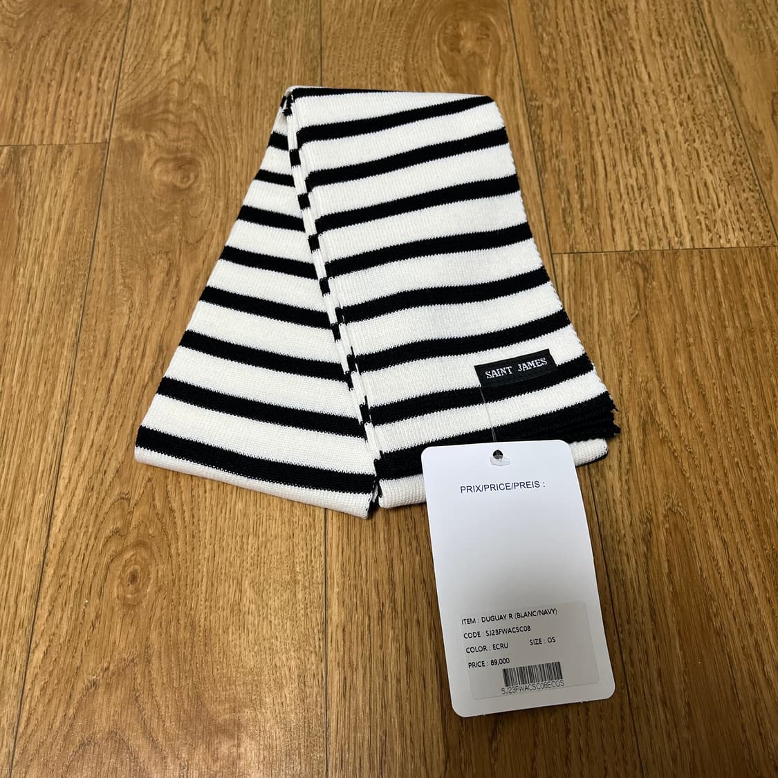 새상품 세인트제임스 듀가이 머플러 스트라이프 목도리 상품이미지1