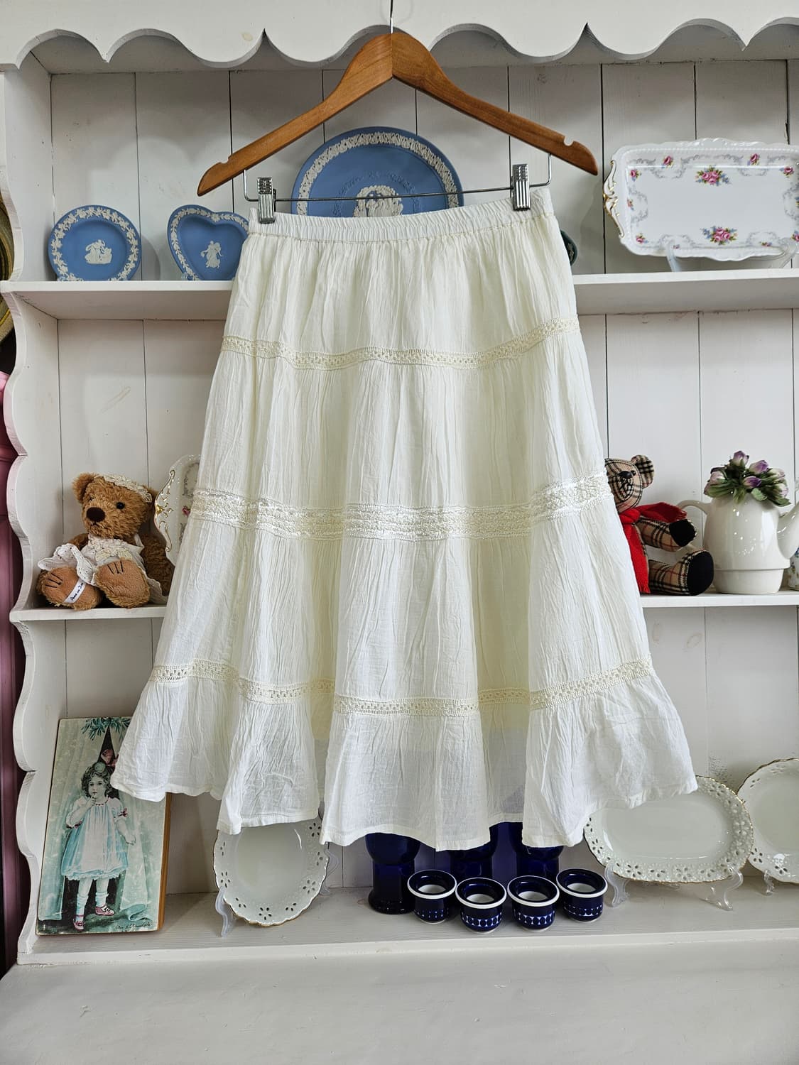 코튼 레이스 캉캉 스커트 상품이미지2