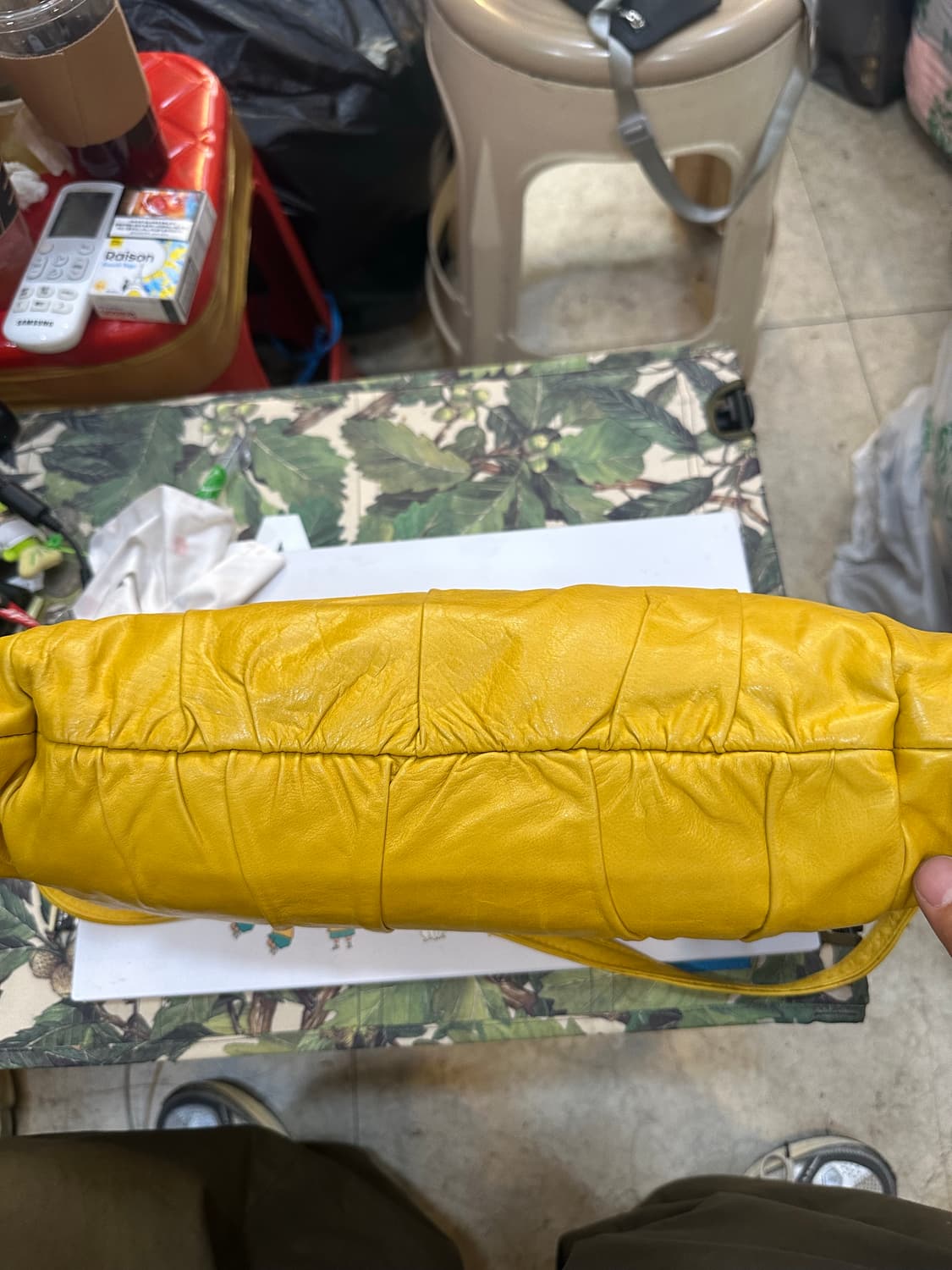 구찌 옐로우 레더 히스테리아 숄더백 상품이미지8