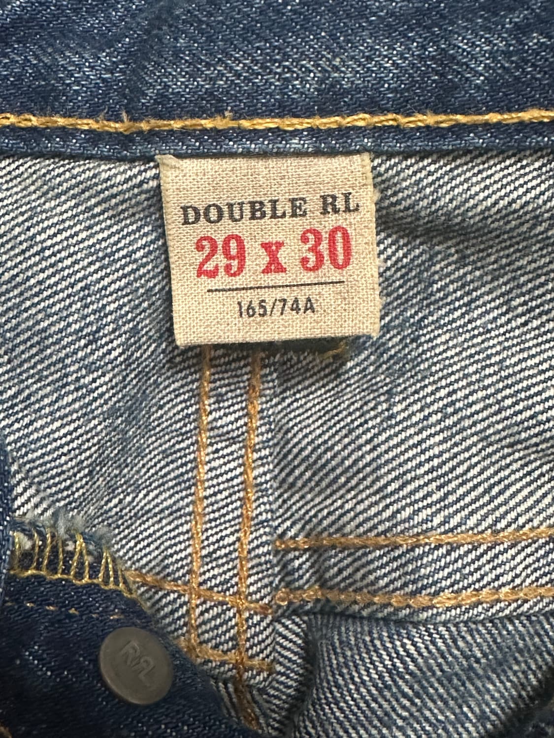 RRL 빈티지 5 포켓 제팬 우븐 셀비지 데님 상품이미지5