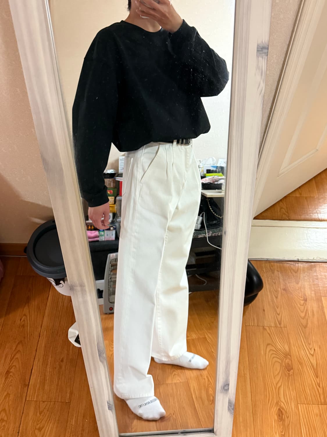 인로우스 - 피렌체 워싱 투턱 컴폴트 와이드 (오프화이트/28) 상품이미지6