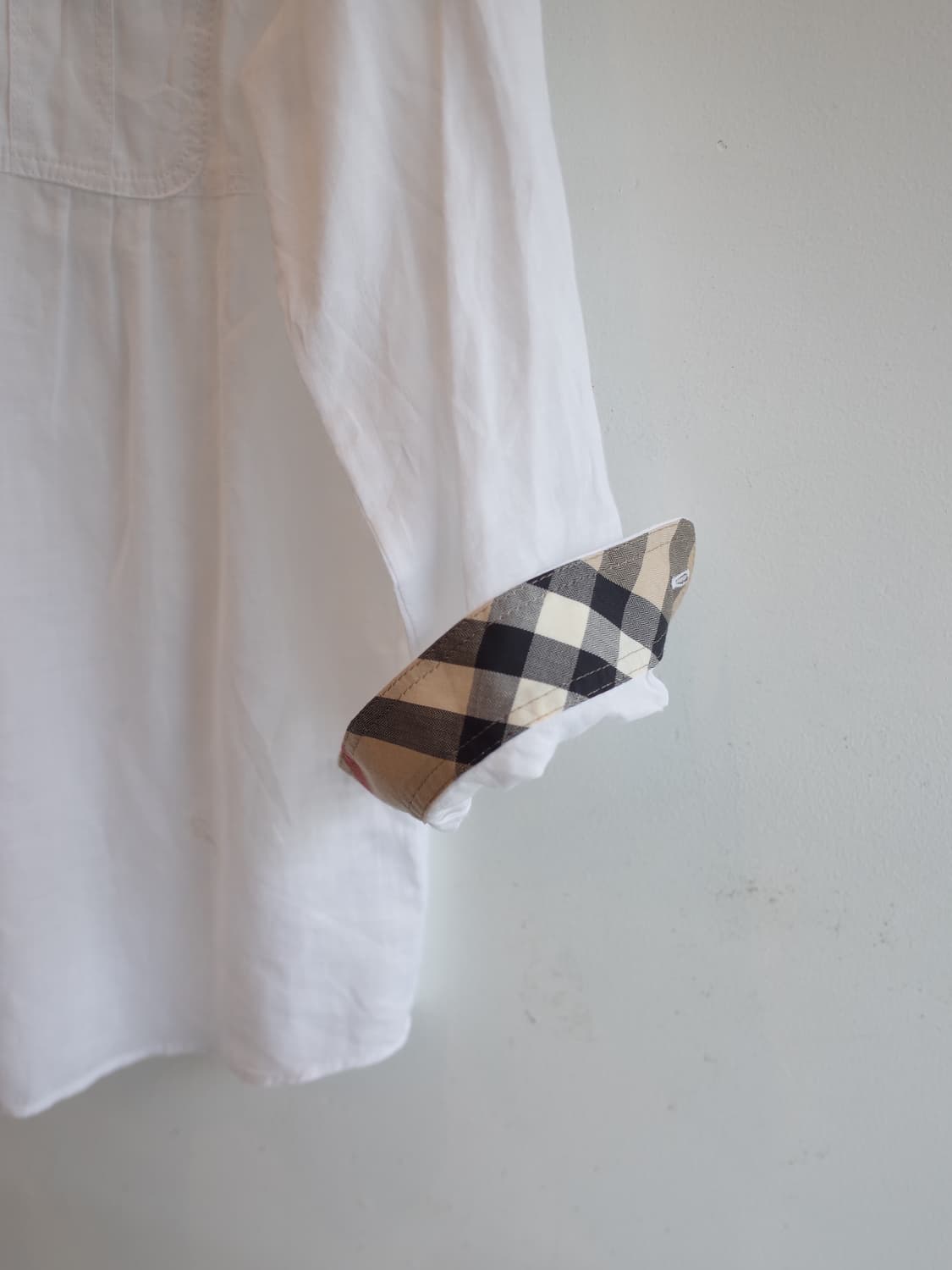 BURBERRY 버버리 리넨100 투포켓 셔츠 상품이미지7