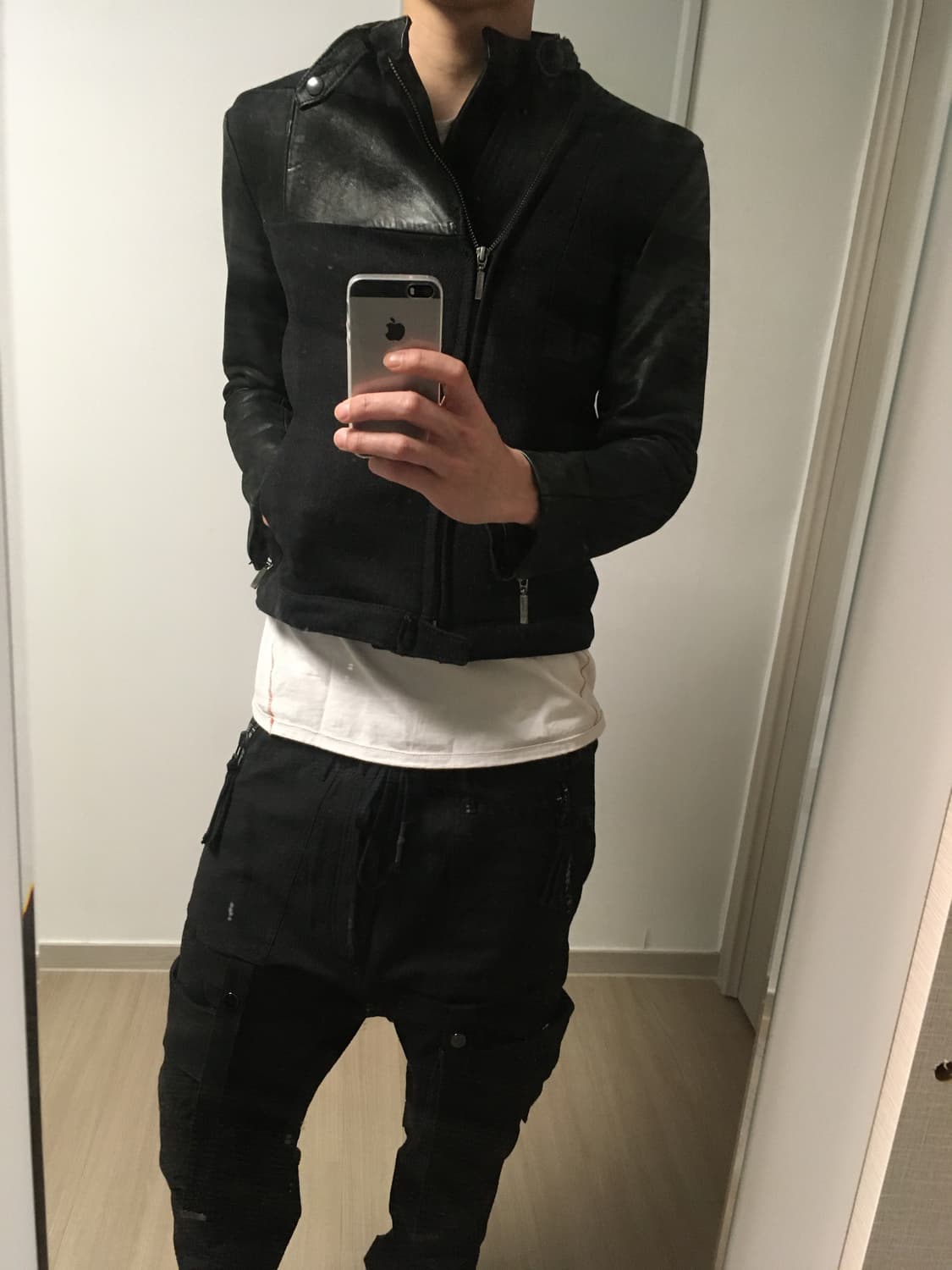 Yasuyuki Ishii leather sleeves jacket 상품이미지3