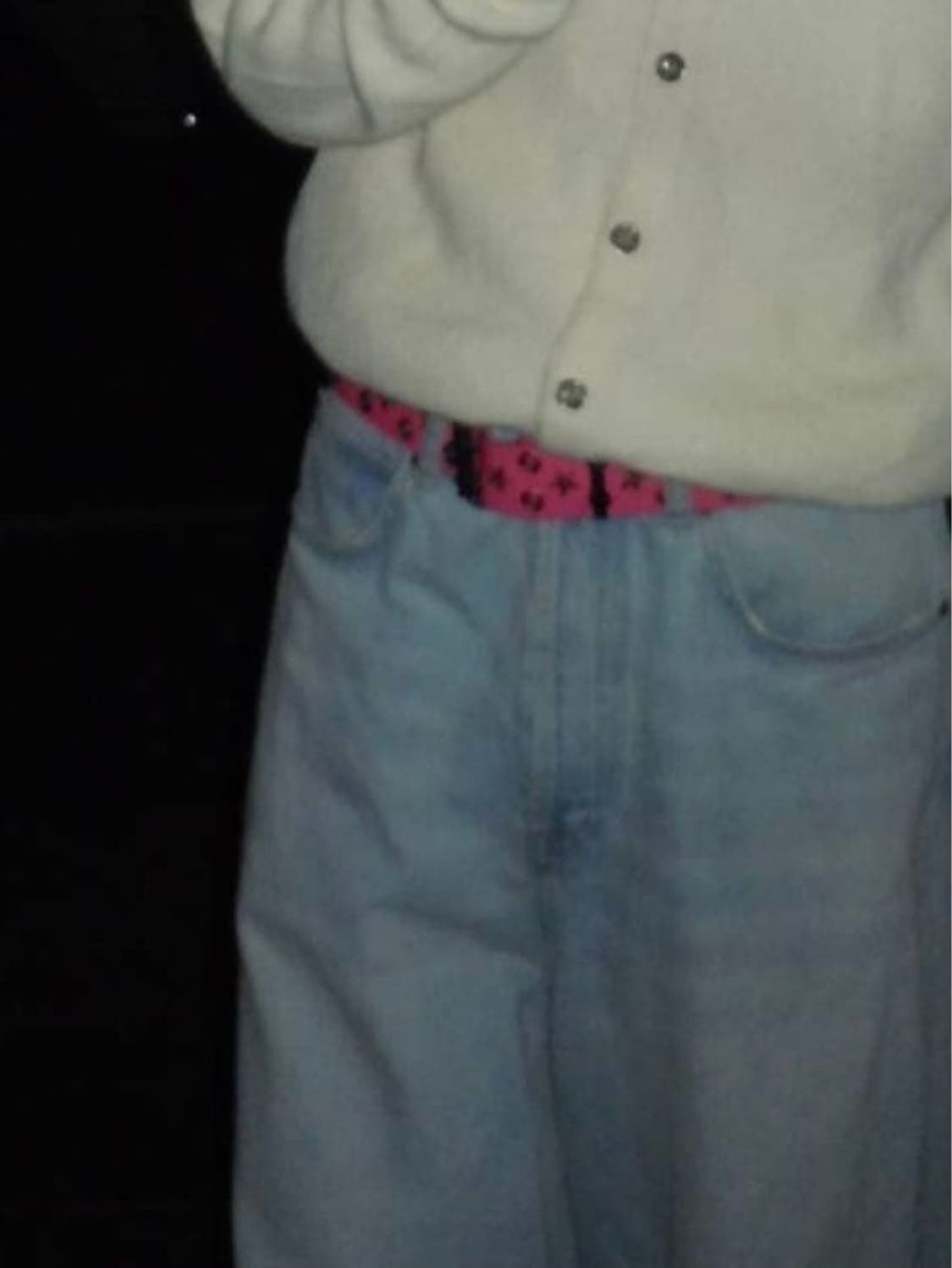 Jaded London 제이디드 런던 스타 스터드 더블링 벨트 핑크 상품이미지7