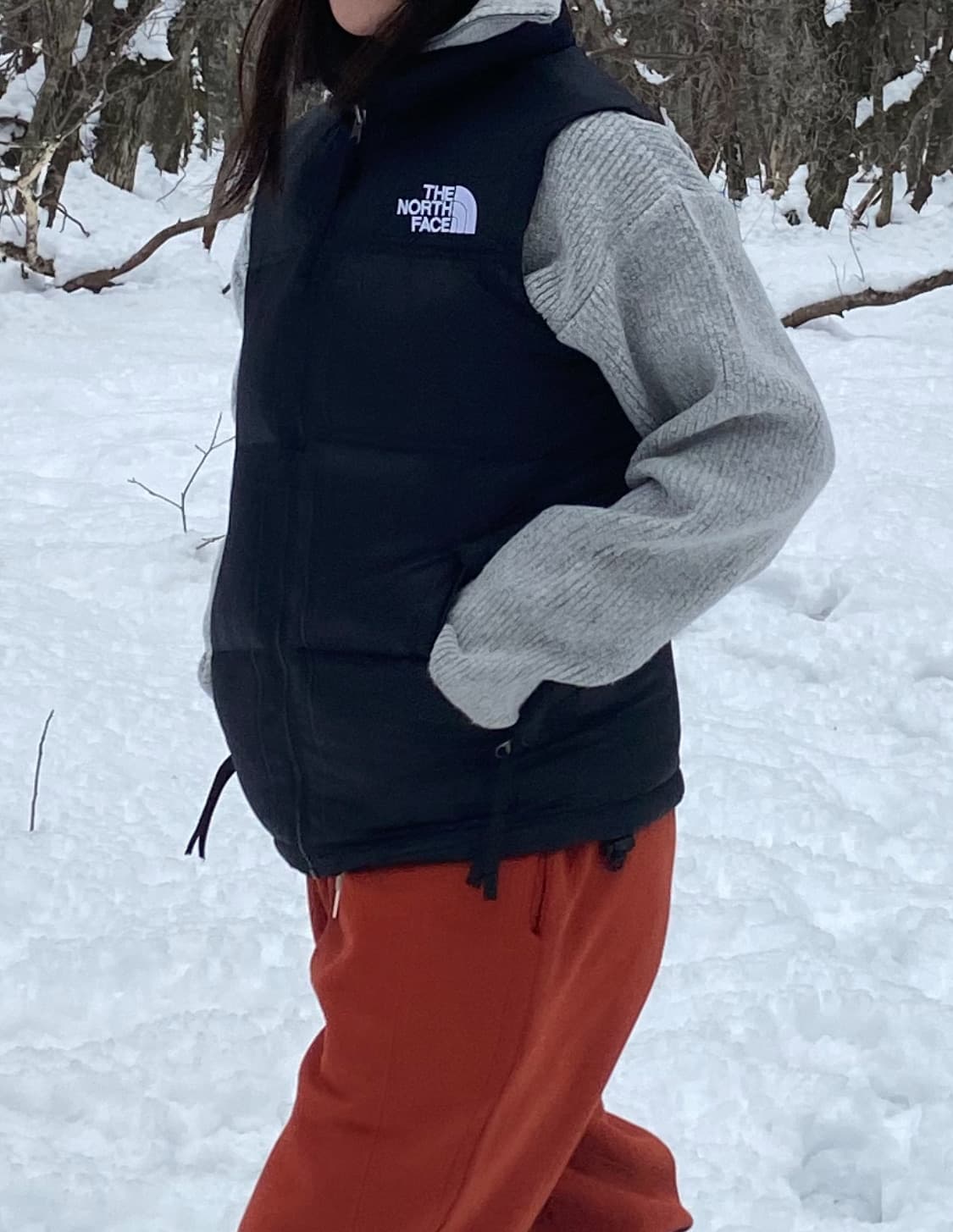 노스페이스 눕시 700 패딩 조끼 XS 블랙 상품이미지6