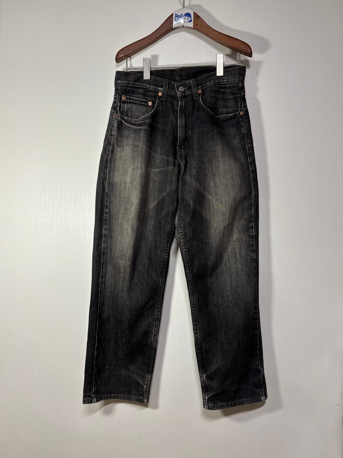 (29,30)90s 리바이스 569 흑청 데님팬츠 빈티지 상품이미지4