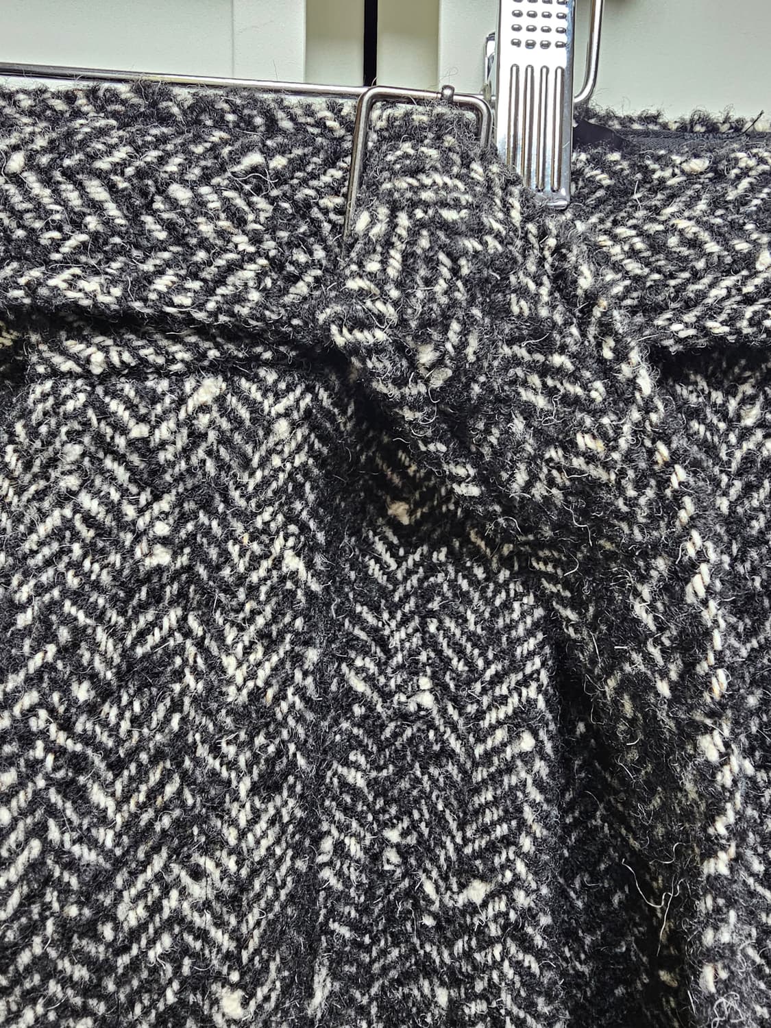 새상품 자라 와이드핏 헤링본 벨트 팬츠 상품이미지4