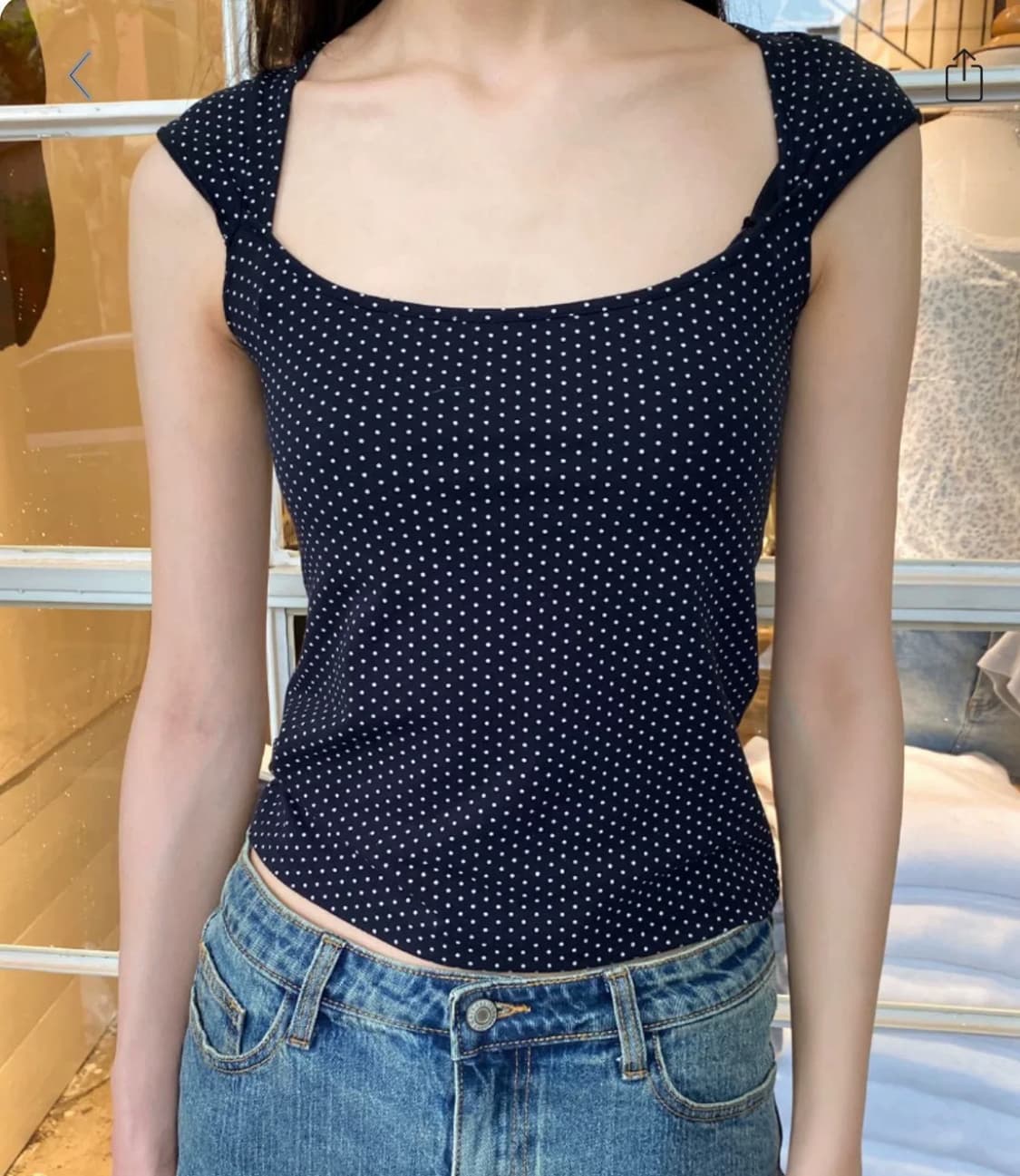brandy melville 코튼 탑 Ella top 상품이미지1