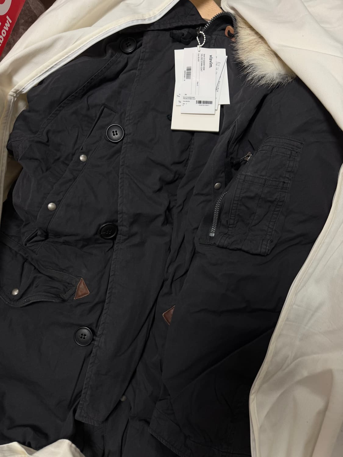 [2] 비즈빔 22AW 발데즈 다운 코트 (블랙) 상품이미지3