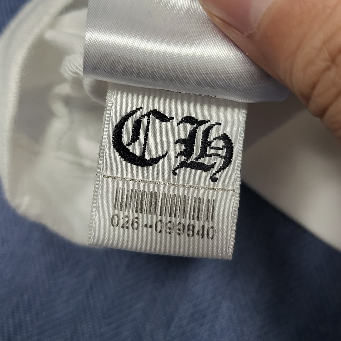 크롬하츠 스크롤 로고 티셔츠 화이트 (L) 상품이미지7