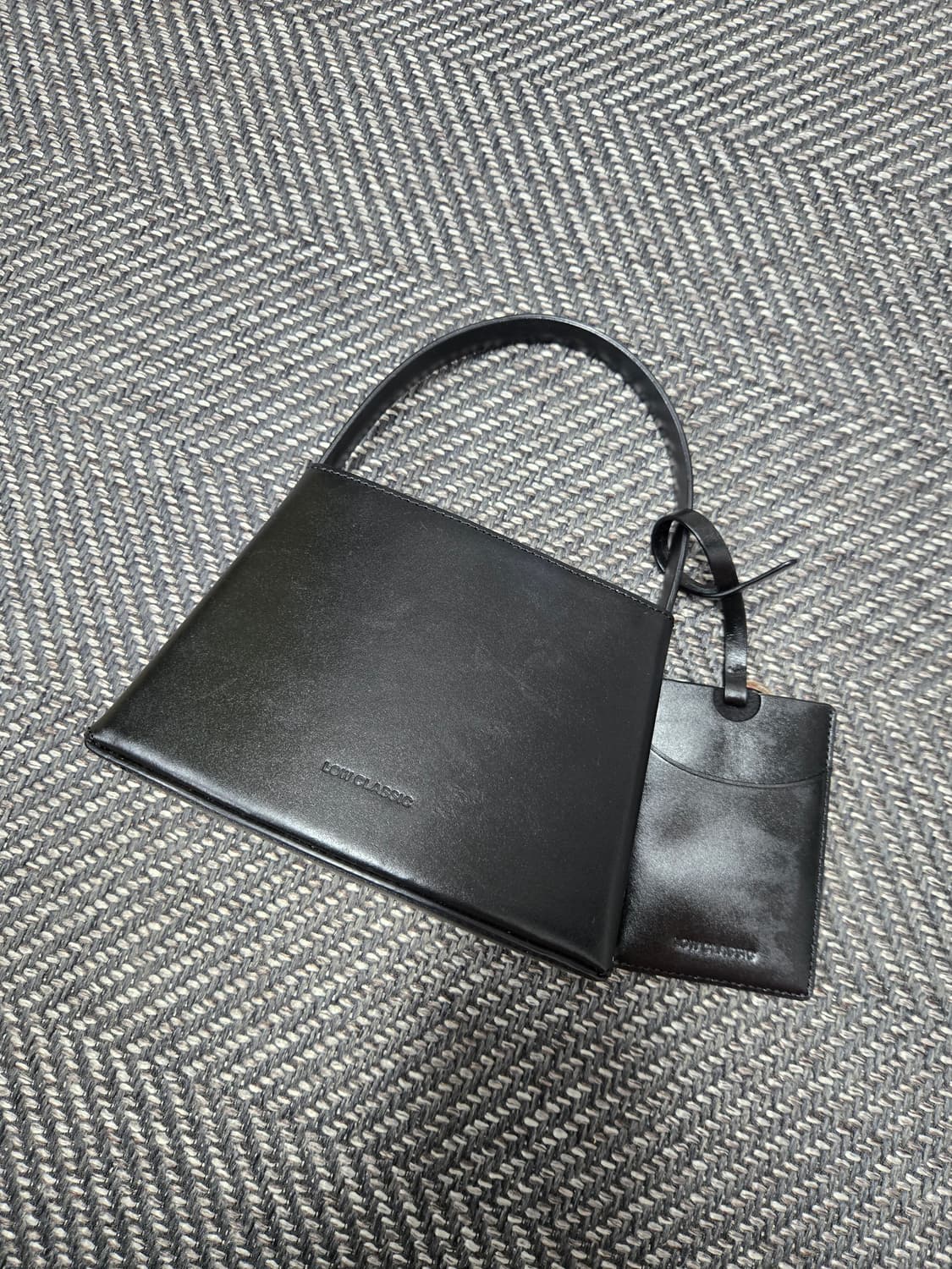 로우클래식 미니 커브백 블랙 토트백 상품이미지7