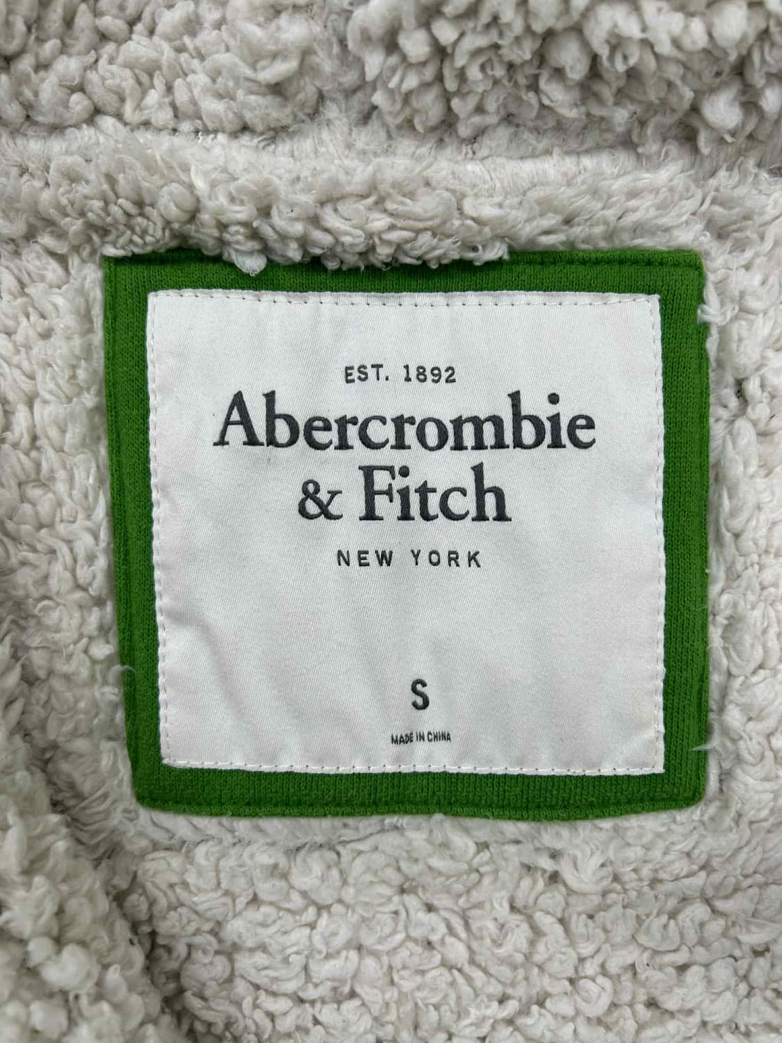 아베크롬비 y2k 울프죠 양털 스웻 후드집업 희귀져지(S) 상품이미지4