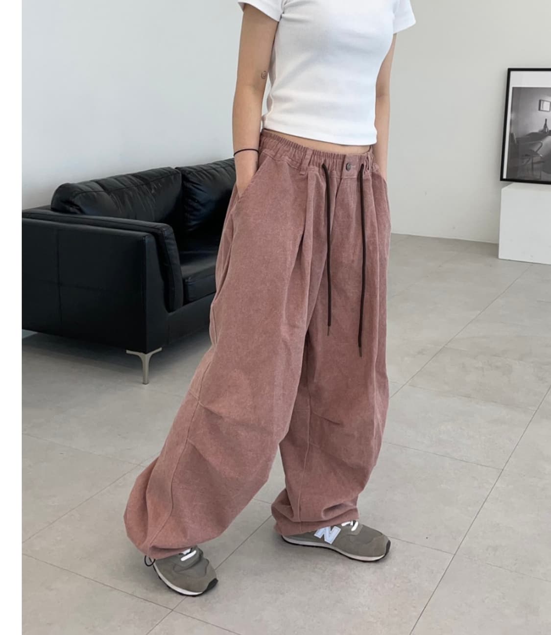 회렌 피그먼트 바이오 벌룬 팬츠 상품이미지5