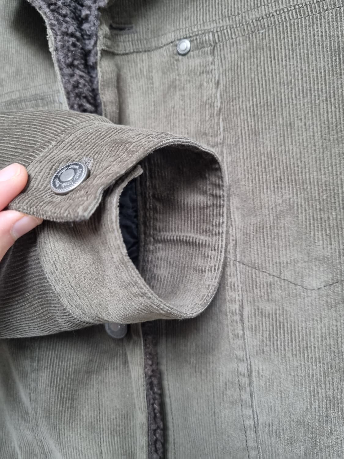 엘무드 딘 코듀로이 쉐르파 트리커 자켓 46 size 상품이미지4